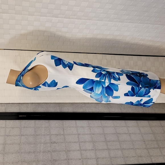 BRAND NEW CALVIN KLEIN FLORAL-PRINT SHEATH DRESS - Picture 5 of 14